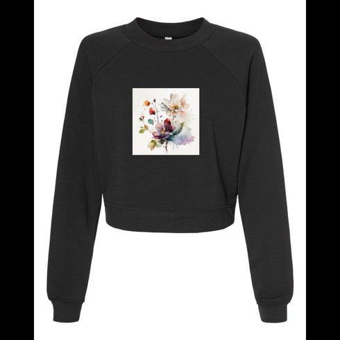 Watercolor flowers Bella canvas hoodie 7505